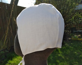 Linen coif - late Medieval/ early Tudor period style cap.