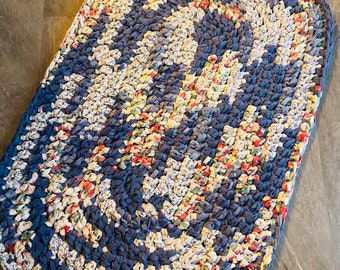 Rag Rug - 23” by 35”.