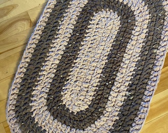 Rag Rug - 22” by 34.5”.