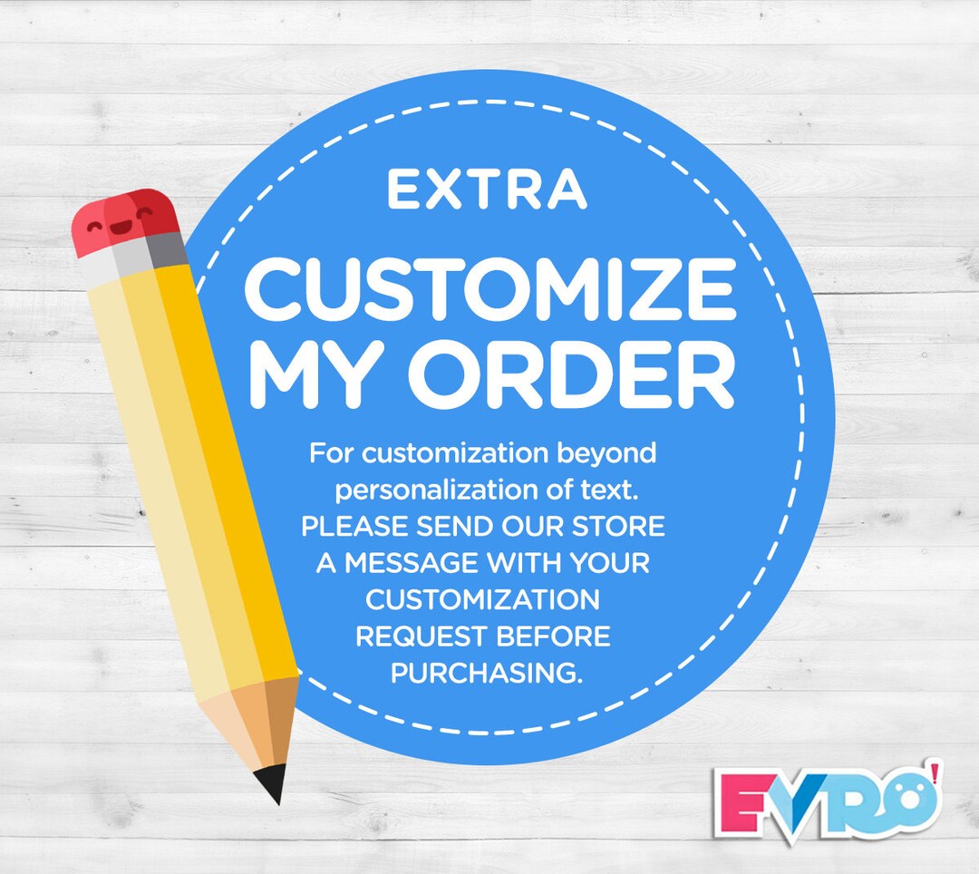Extra Customization - Etsy