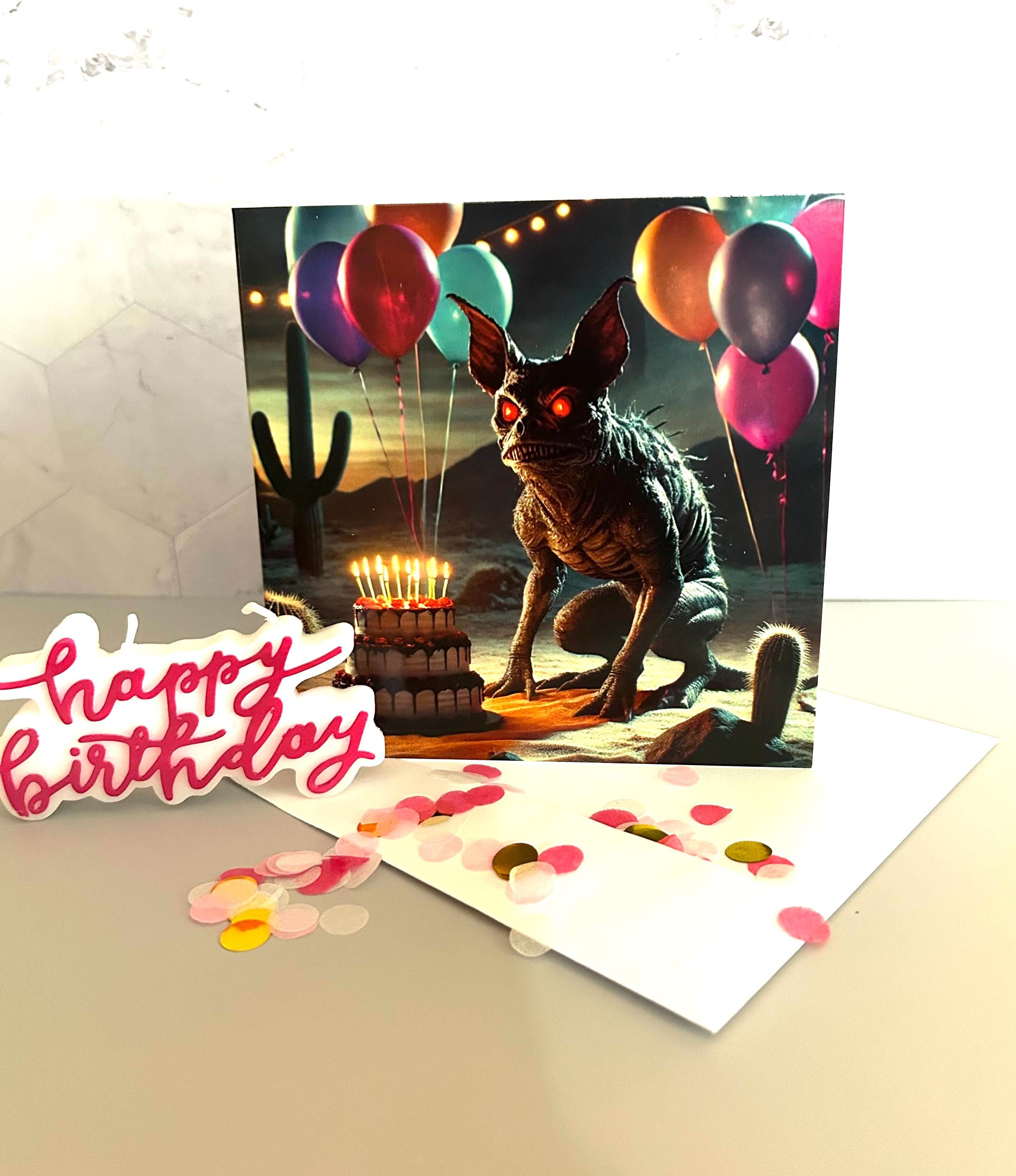 Chupacabra Birthday Card: Mythical Creature Greetings - Etsy