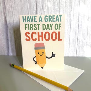 Funny Back to School Card ,First day of school card, grandchild encouragement card, college student joke card, new school year card, student