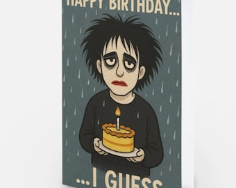 Goth Birthday Card: 80s Music Fan, Alternative Rock