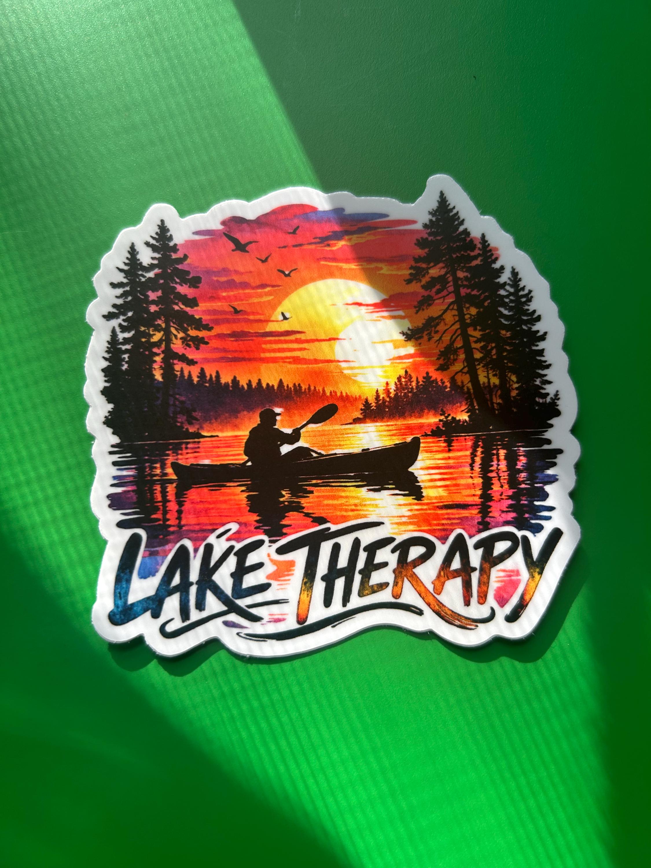 Nature Stickers, Lake Therapy, Camping, Forest Art, Journal Decals - Etsy