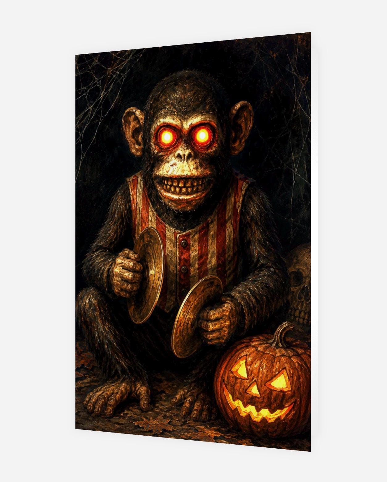 Horror Cymbal Monkey - Etsy