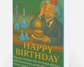 Funny Scientist Birthday Card: Nerdy Science Pun - Celebration Squared