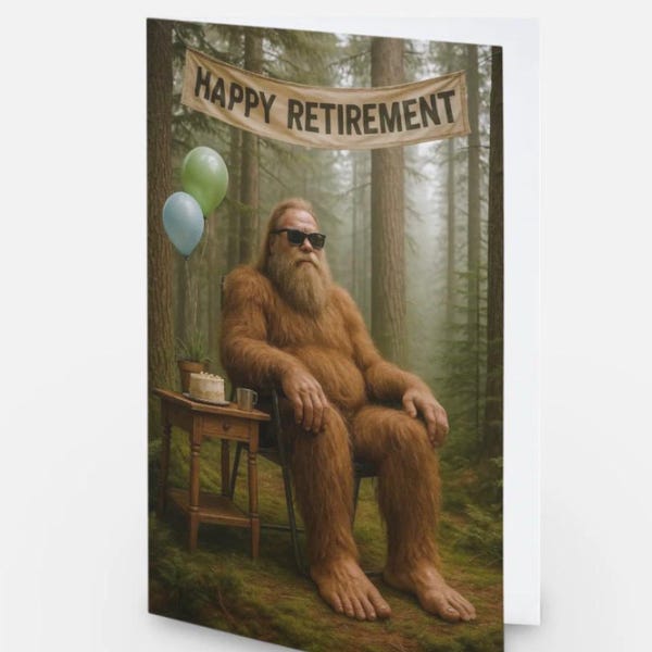 Bigfoot Retirement Party - Etsy