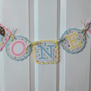 Ice Cream Banner, Ice Cream Garland, Ice Cream One Banner, Ice Cream First Birthday, Ice Cream Party Decor