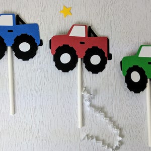 Monster Truck Cupcake Toppers, Truck Cupcake Toppers, Monster Truck Party, Monster Truck Birthday Party