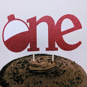 Die große eine Kuchen-Topper, Bobber Cake Topper, Angeln Kuchen Topper, Big One Smash Kuchen, Angeln Geburtstagsparty