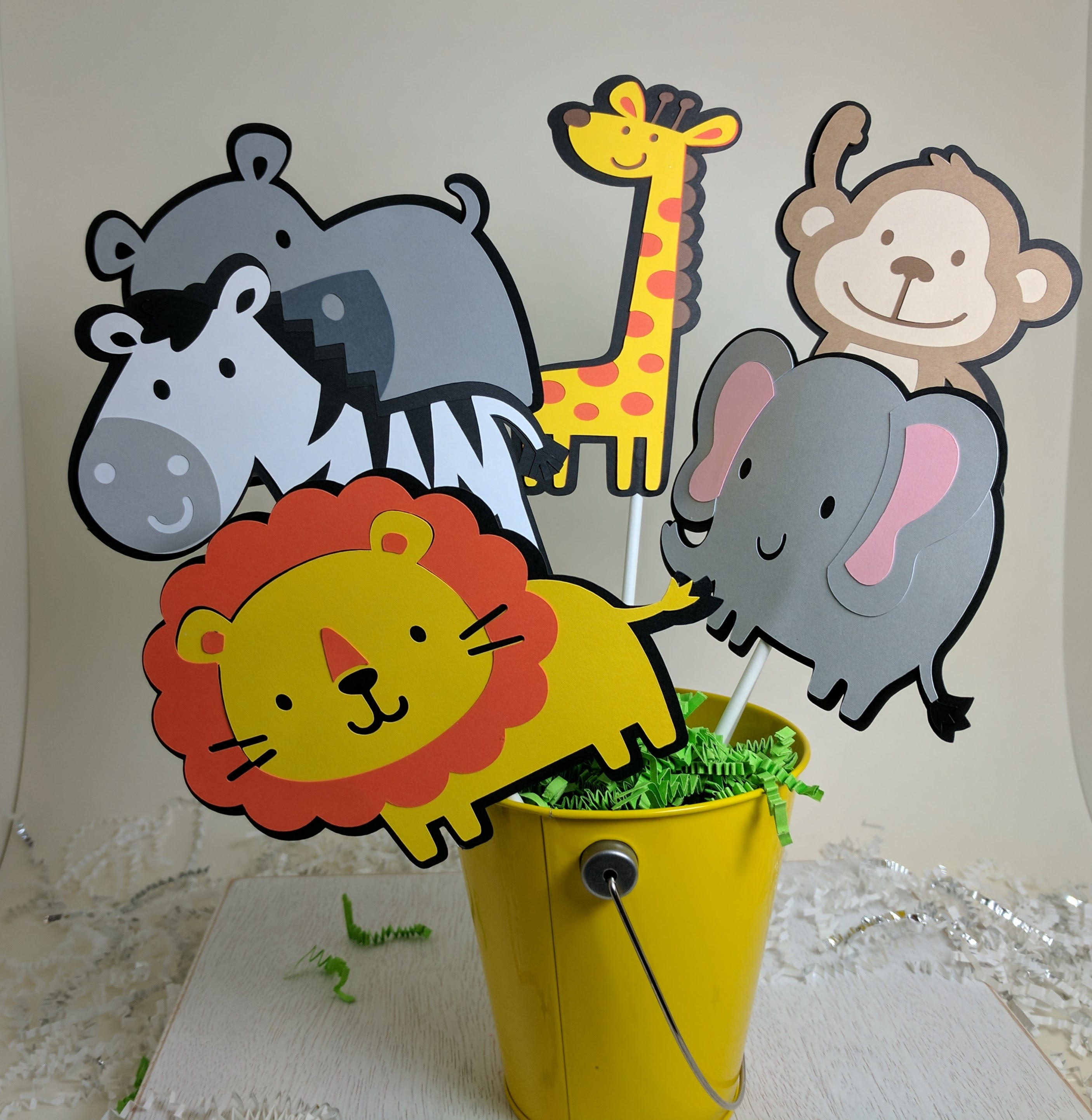 Safari Centerpiece Jungle Centerpiece Zoo Centerpiece Etsy