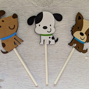 Puppy Cupcake Toppers, Dog Cupcake Toppers, Puppy Party, Dog Theme, Puppy Decor, Puppy Birthday Party