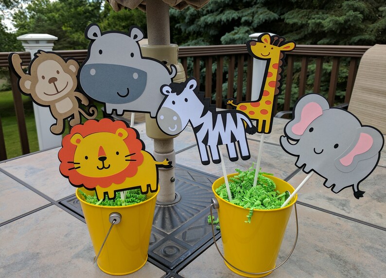 Safari Centerpiece Jungle Centerpiece Zoo Centerpiece Etsy