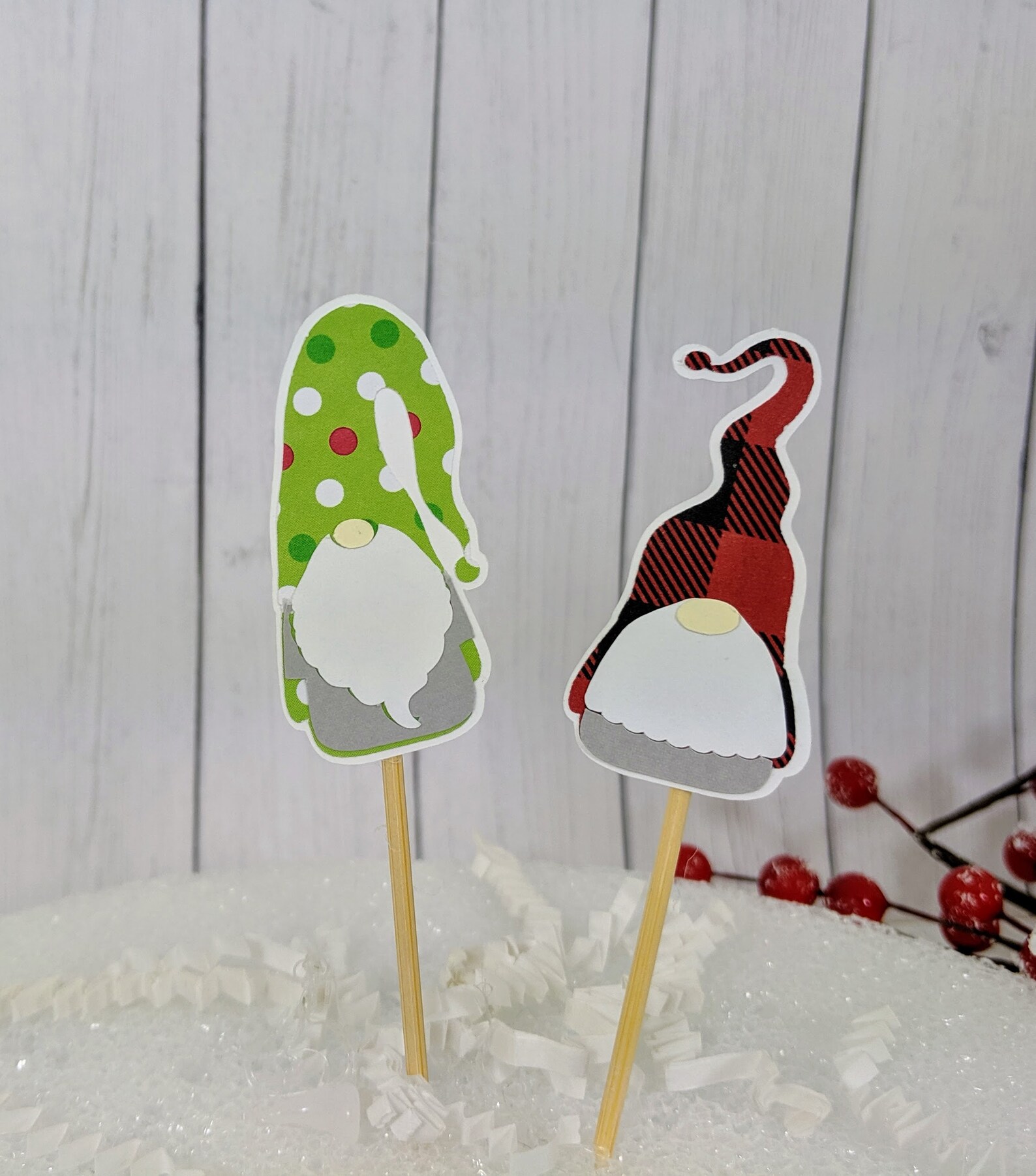 Gnome Cupcake Toppers Gnomes Nordic Elves Gnome for Etsy