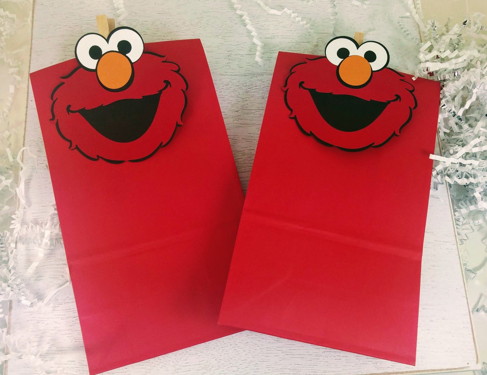 Elmo Treat Bags Elmo Party Favors Elmo Birthday Party Etsy