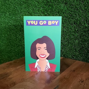 Martin TV Show - Cartão de parabéns Gina You Go Boy (cartão de cultura negra, cartão de felicitações engraçado, cartão de programas de TV dos anos 90)