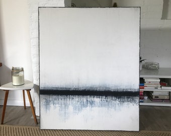 Abstrakte Kunst auf Leinwand, abstrakte Malerei, canvas painting, acrylic painting, abstract art, minimalistische Kunst,  90cm x 110cm