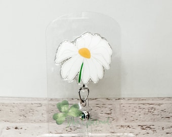 Wilted Daisy, Funny, Lab, Badge Reel, Nurse, RN, Registered Nurse, CNA, Healthcare, Respiratory, Doctor