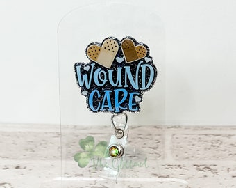 Cura delle ferite, WCON, bobina di badge, infermiere, assistenza sanitaria, medico