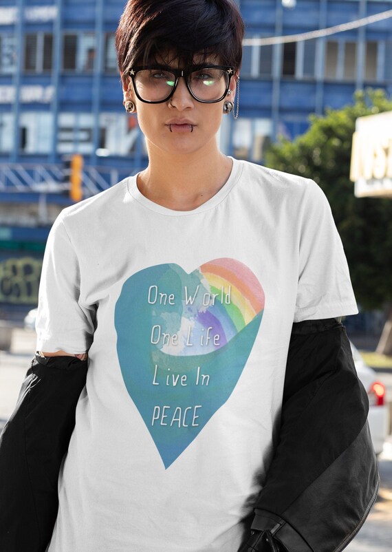 Rainbow T-shirt Eco Equality Ethical 