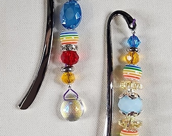 Rainbow Glow Beaded Mini Bookmarks