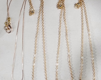 4 Elegant Minimalist Chain Pendant Necklaces