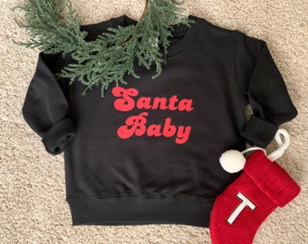 Santa Baby Crewneck Sweatshirt, Kids Crewneck, Christmas Sweatshirt