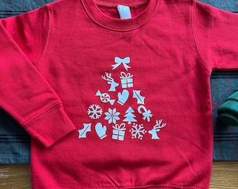 Holiday Icon Crewneck Sweatshirt, Kids Crewneck, Christmas Sweatshirt