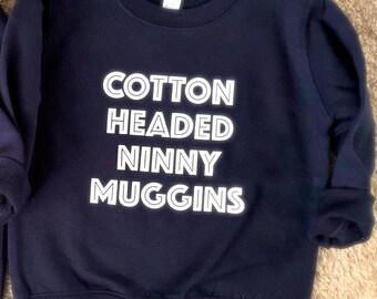Cotton Headed Ninny Muggins Crewneck Sweatshirt, Kids Crewneck, Elf Sweatshirt