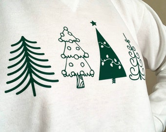 Holiday Crewneck, Christmas Tree Sweatshirt, Women’s Christmas Sweatshirt