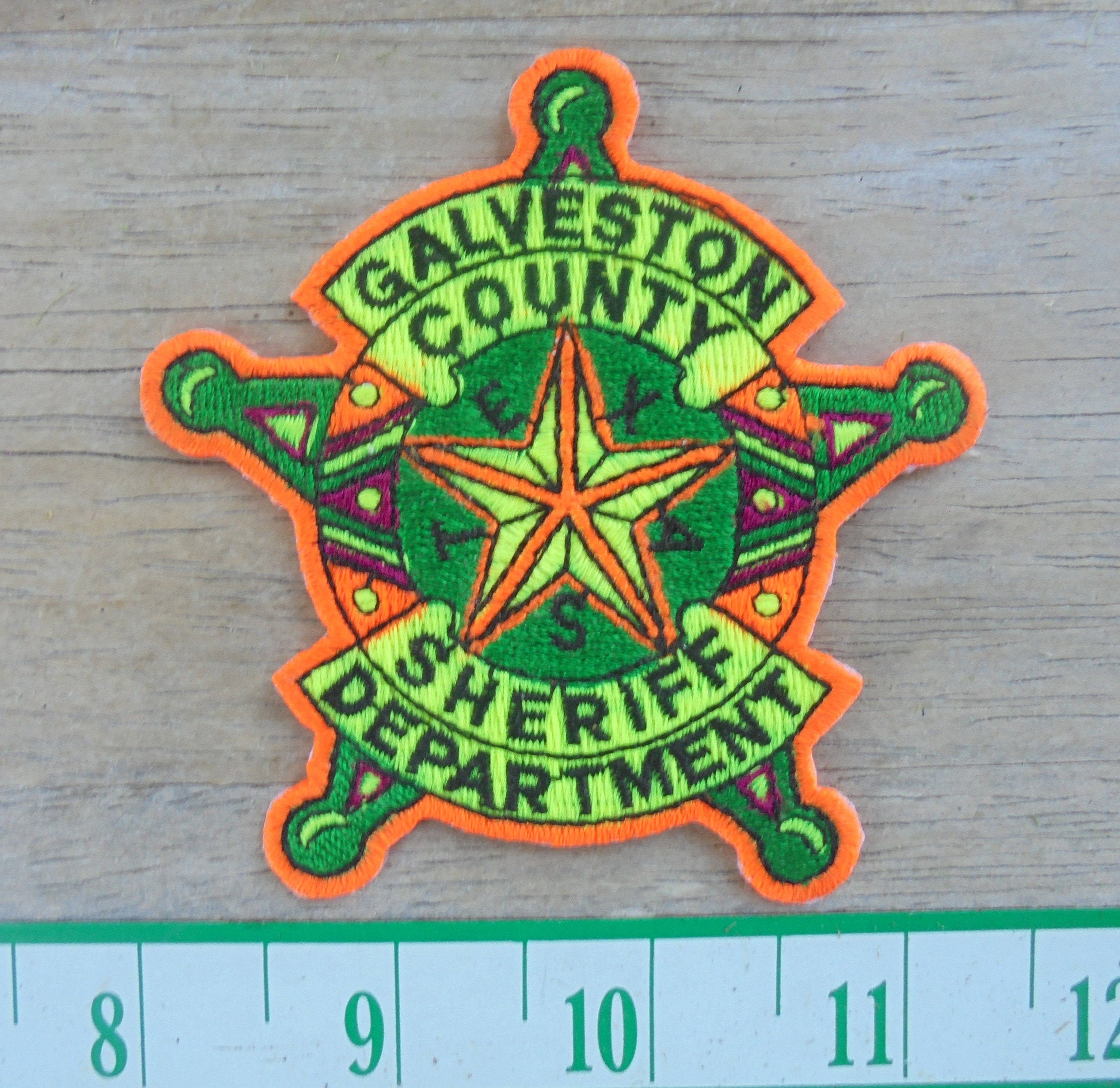 Colorful Galveston County Texas Sheriff Department Sewon Etsy