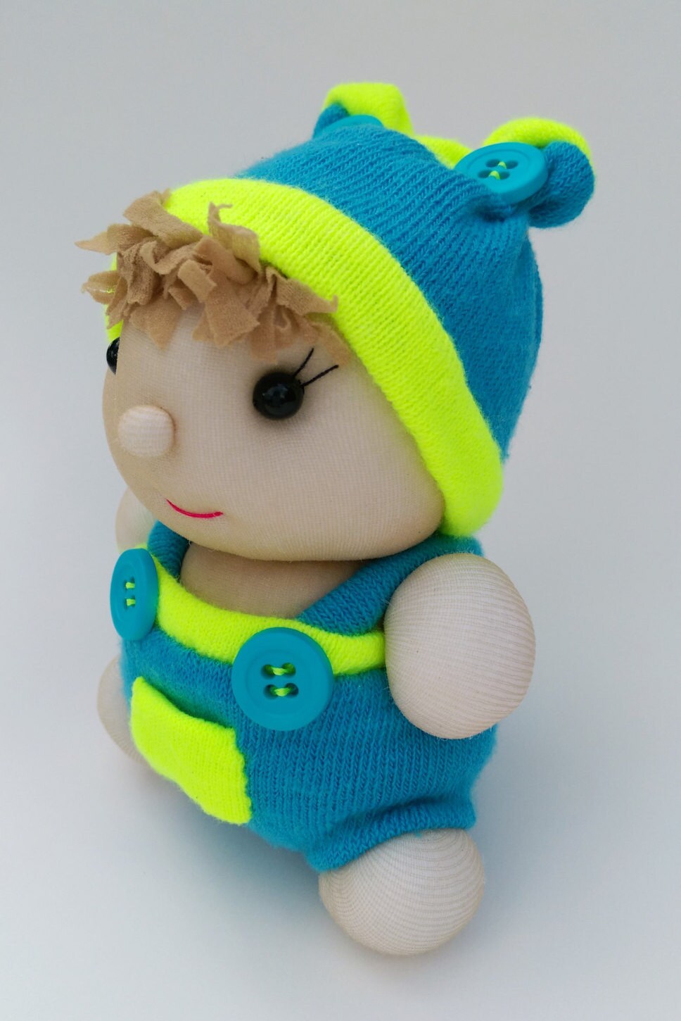 Cute Handmade Doll From Socks Timmy Decorative Doll Stuffed Etsy