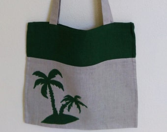 Tote bag   Linen tote bag   Handbag  Shopping bag  Beach bag Cat Print
