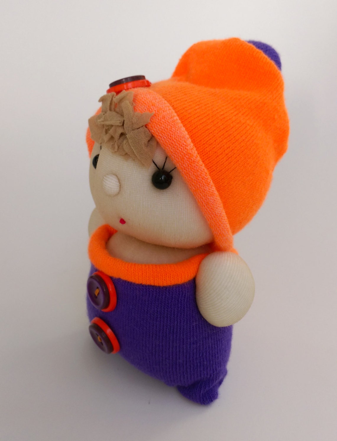 Beautiful Handmade Doll From Socks Named Willy Decorative Etsy
