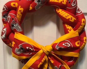 Kansas City Chiefs Wreath - NFL - National Football League - KC Chiefs - Football Wreath