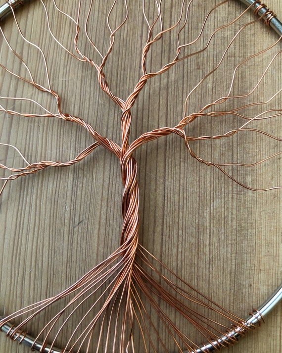 Wire Tree Sculpture Tree Of Life Wall Hanging Home Decor Etsy