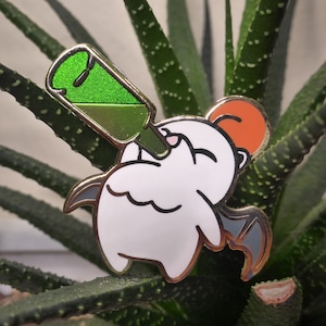 Final Fantasy XIV Drunk Moogle Hard Enamel Pin