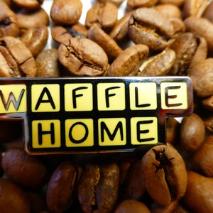 Waffle Home Enamel Pin
