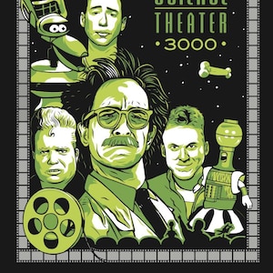 Mystery Science Theater 3000 Art Print | MST3K Illustrated Poster | Original Fan Art | 11x14
