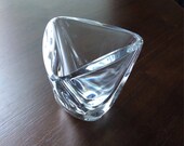 Very RARE Val St. Lambert Tricorne cigarette urn ashtray by Peter Muller-Munk 1950s 1960s mid century