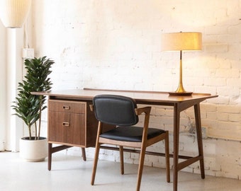 Teak Danish Desk Etsy