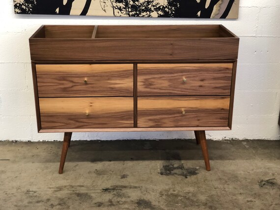 Grant Dresser Walnut Baby Changing Tray Etsy