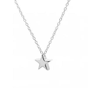 Silver star necklace. Star !