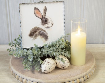 Mini Print Easter/Spring: Dutch Bunny Mini Print with Galvanized Frame