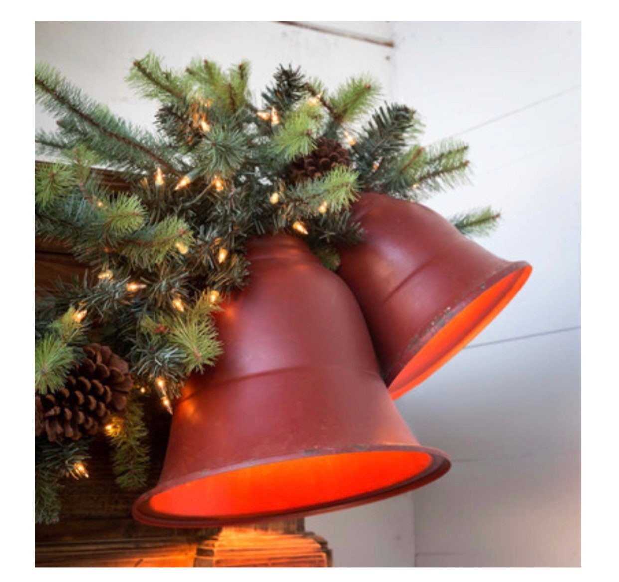 Large Red Christmas Bells 
