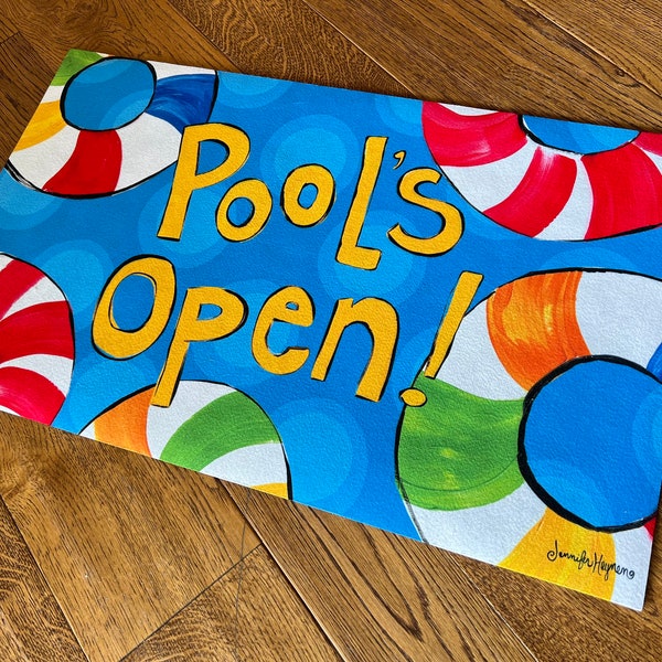 Pool's Open Outdoor Mat