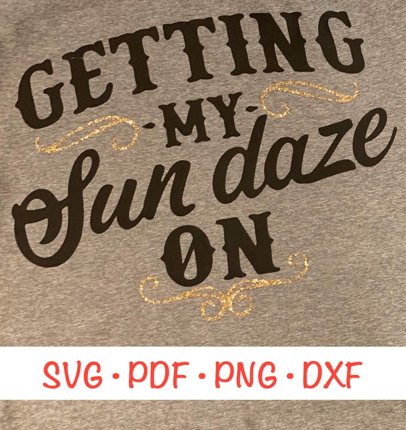 Sun Daze SVG File / Cut File | Etsy