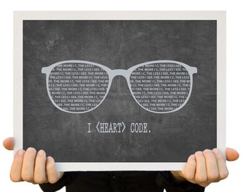 Programming Geek Art - 8x10 Art Print - Wall Decor for Techs, Programmers, or your favorite Computer Nerd