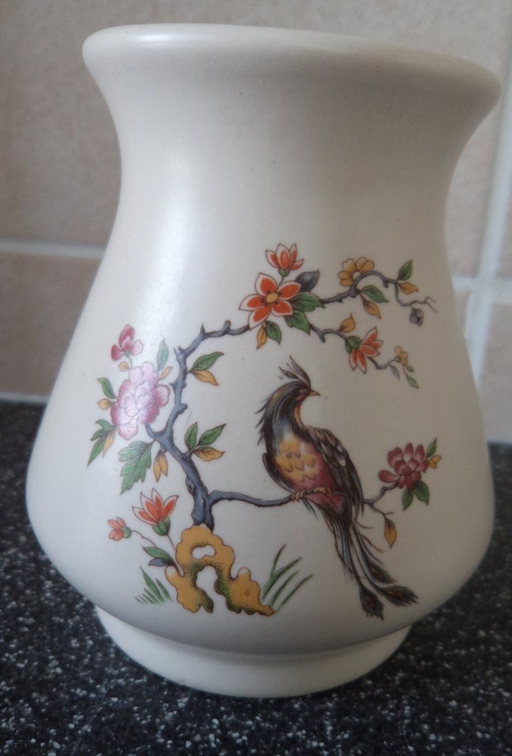 Vintage Axe Vale Devon Pottery Small Vase Etsy