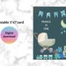 Printable 5x7 Baby Boy Nursery Themed Birthday Card Template,digital ...